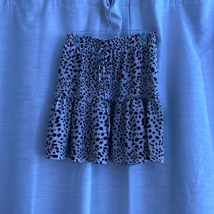 Black and White Flow Skirt